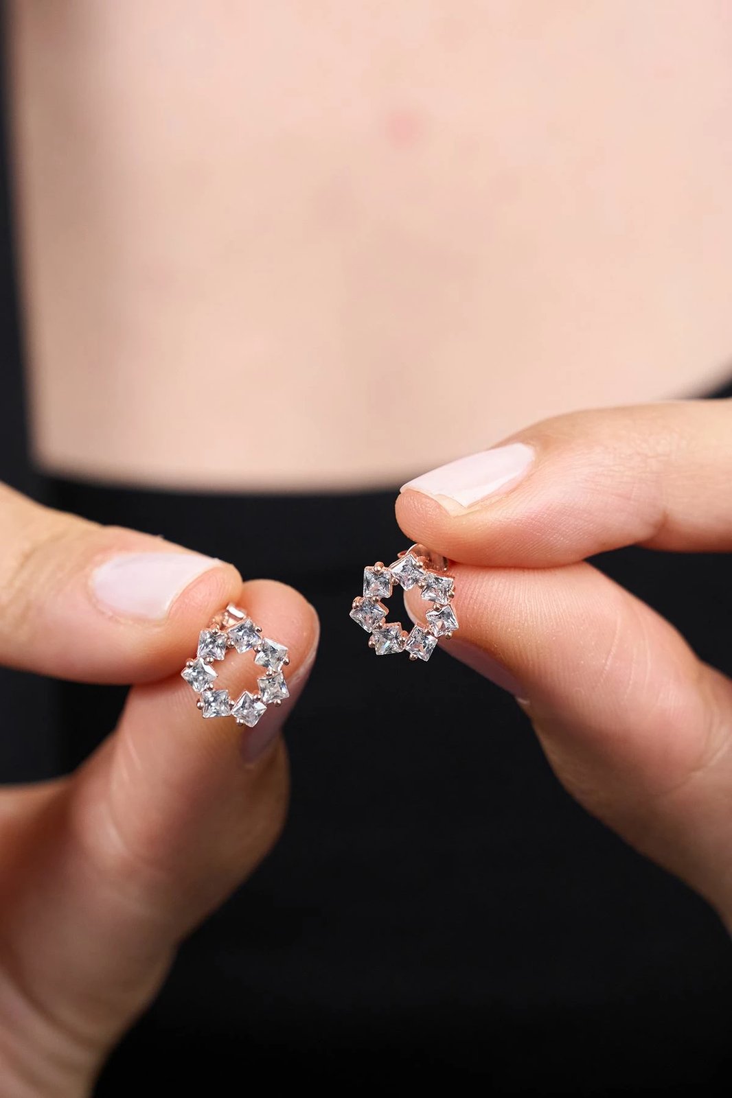 Vathë argjendi Jumeon, ngjyrë rozë, ELKAB92282R