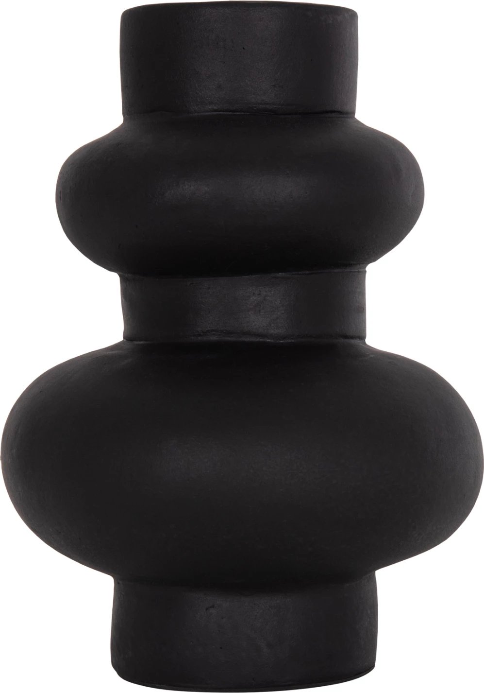 Vazo dekorative tavoline LEMA, terrakotë e zezë, FH4664.01M, 22x29cm