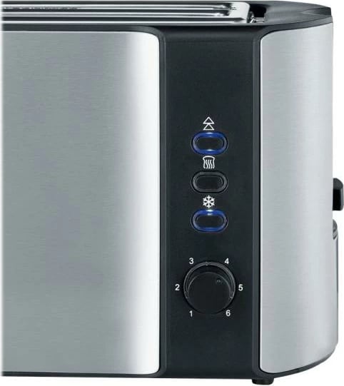 Toster, Severin, AT 2590, 4 feta, inox, argjendt e zi