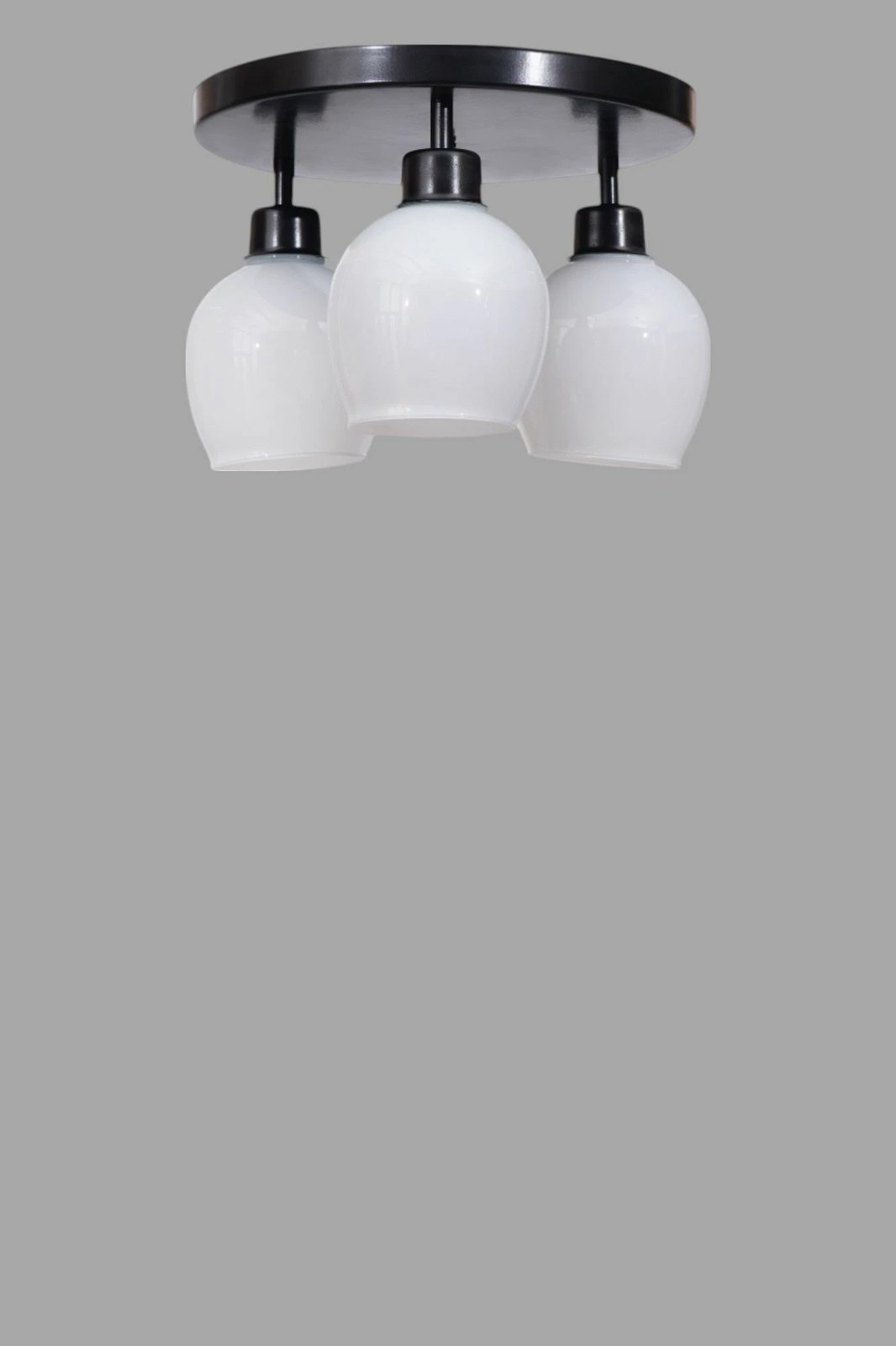 Llambadar Opviq, 9019-3, metal e qelq, bardhë/zi