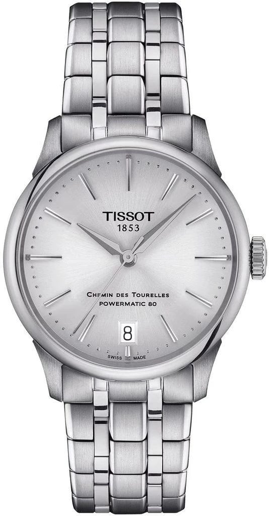 Orë dore TISSOT Chemin des Tourelles për femra, argjendtë