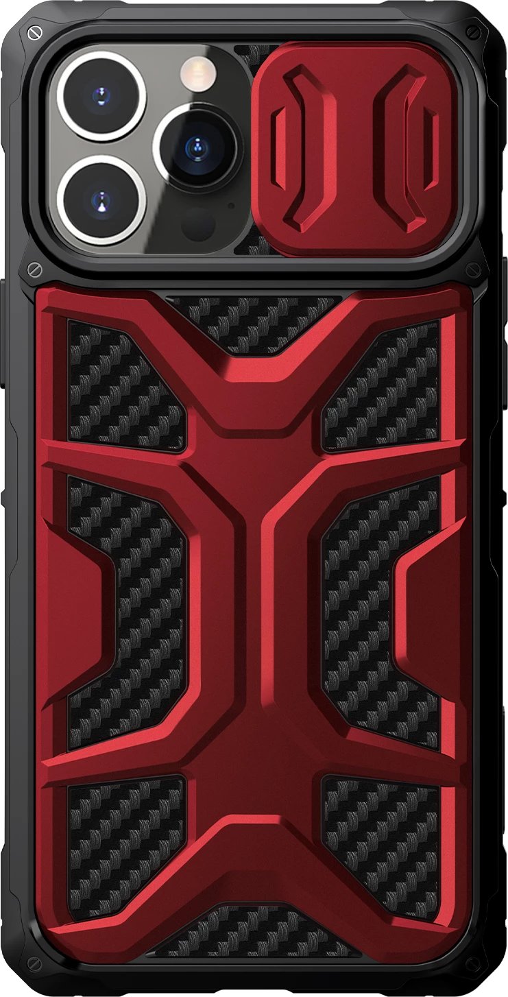 Mbështjellës Nillkin Adventurer Case për iPhone 13 Pro, me mbrojtje kamere, Kuq
