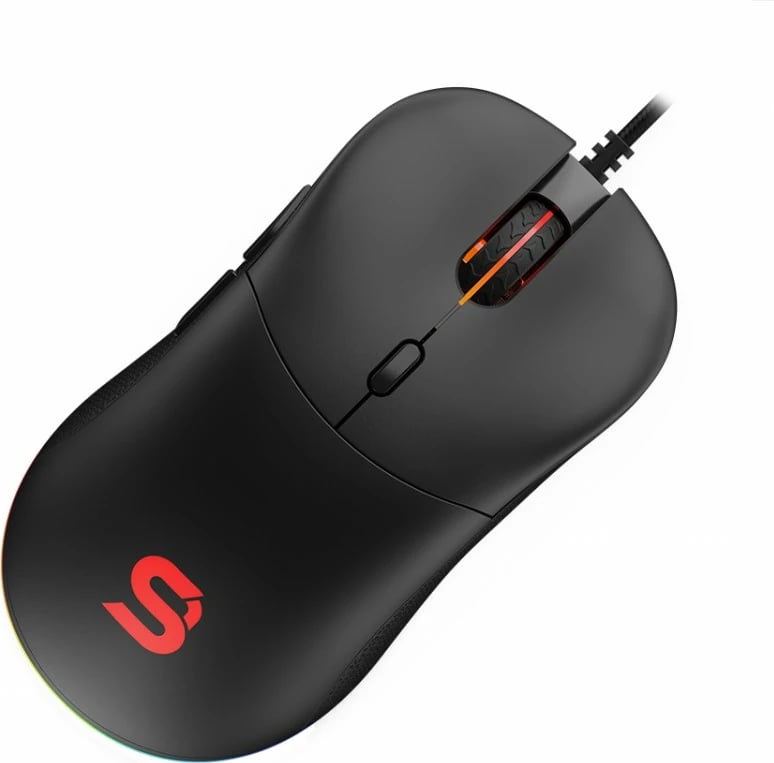 Maus SPC Gear GEM PMW3325 - USB, e zezë