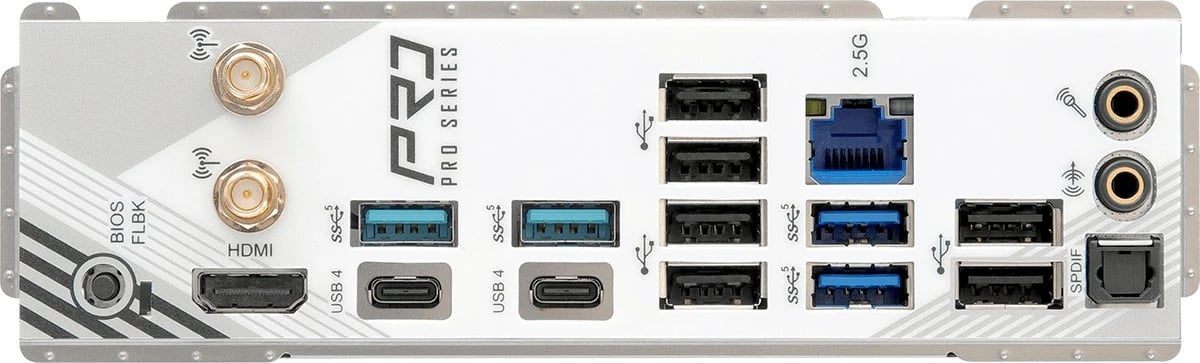 Pllakë amë ASRock X870 Pro RS WiFi, Socket AM5, DDR5-SDRAM, 256 GB, E bardhë
