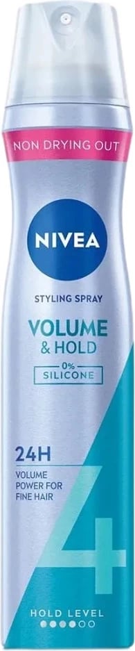 Sprej për flokë Nivea Volume & Hold për femra, 250ml