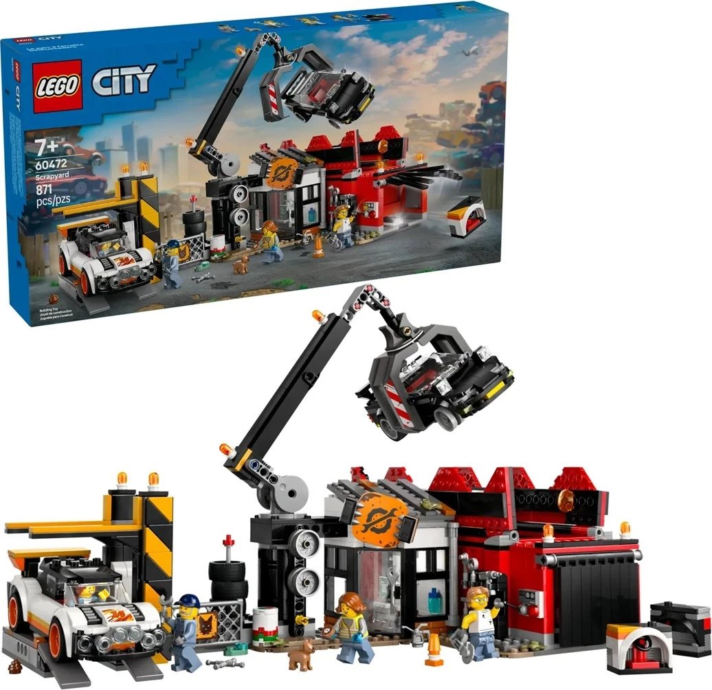 Set LEGO City 60472 Scrapyard me Vetura
