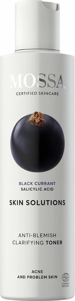 Tonik për fytyrë për femra MOSSA Skin Solutions Purifying me ribes të zezë, 200ml