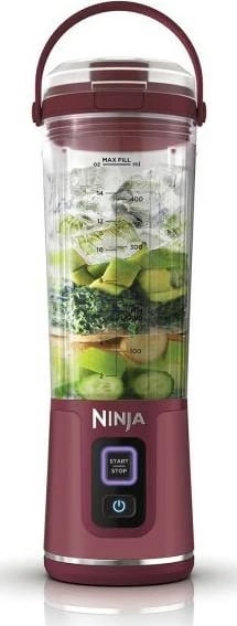Blender portativ Ninja BC151EUCR, 532ml, 6 tehë, USB Type-C, kuq