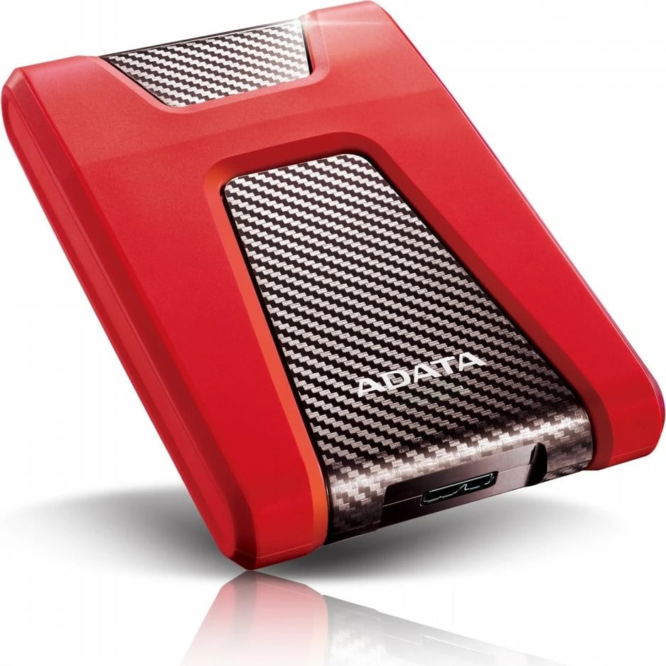 Hard disk i jashtëm Adata DashDrive Durable HD650, 1TB, 2.5", USB 3.0, Kuq