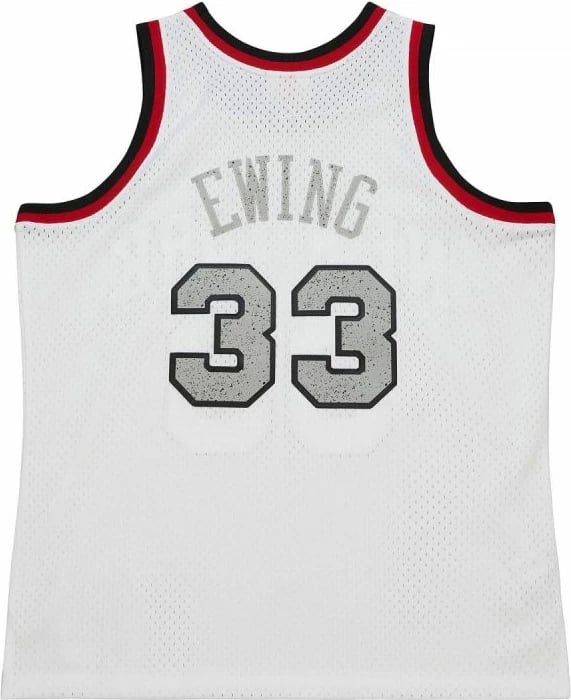 Fanellë Mitchell & Ness NBA Knicks 1991 Patrick Ewing për Meshkuj, e Bardhë