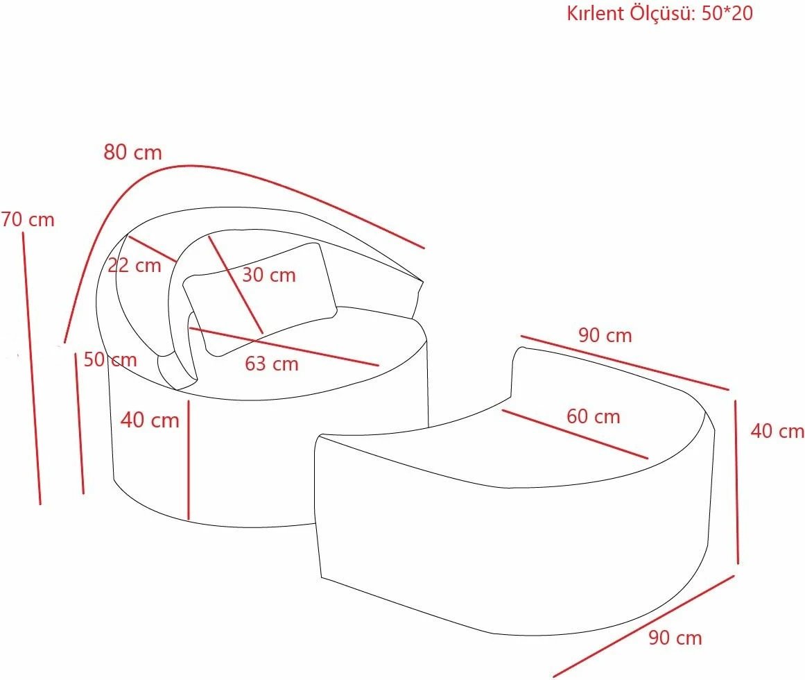 Krevate-kolltuk një vendësh, Pitta, ngjyrë gri, Atelier del Sofa