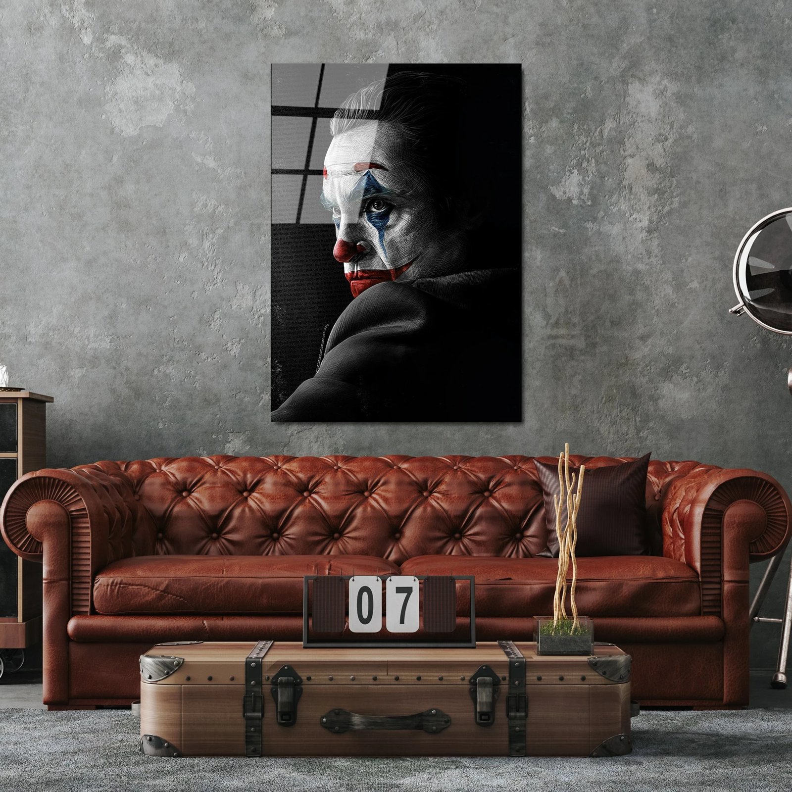 Pikturë dekorative prej xhami të temperuar, shumëngjyrëshe, Wallity UV-140, 70x100cm