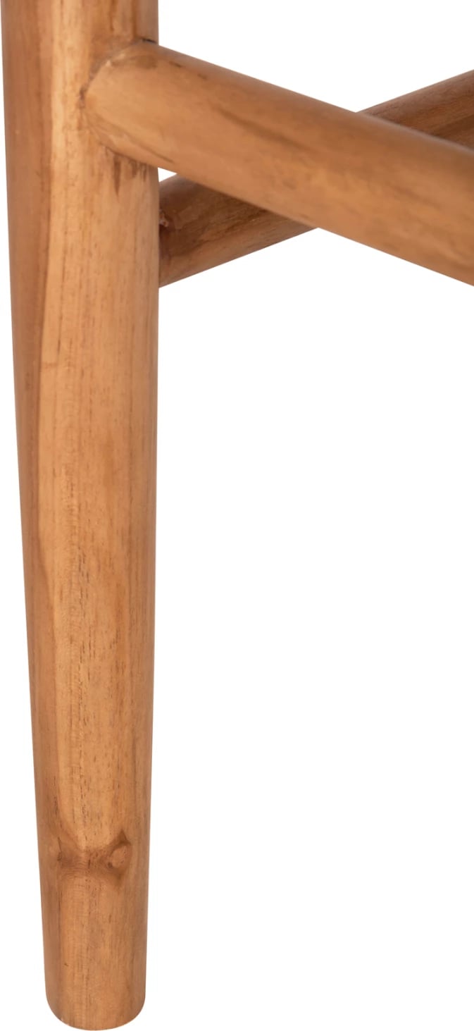 Karrige për ngrënie ROSCO FH6133 dru tik ngjyrë natyrale-VIRO litar ngjyrë bezhë 46x55x79H cm