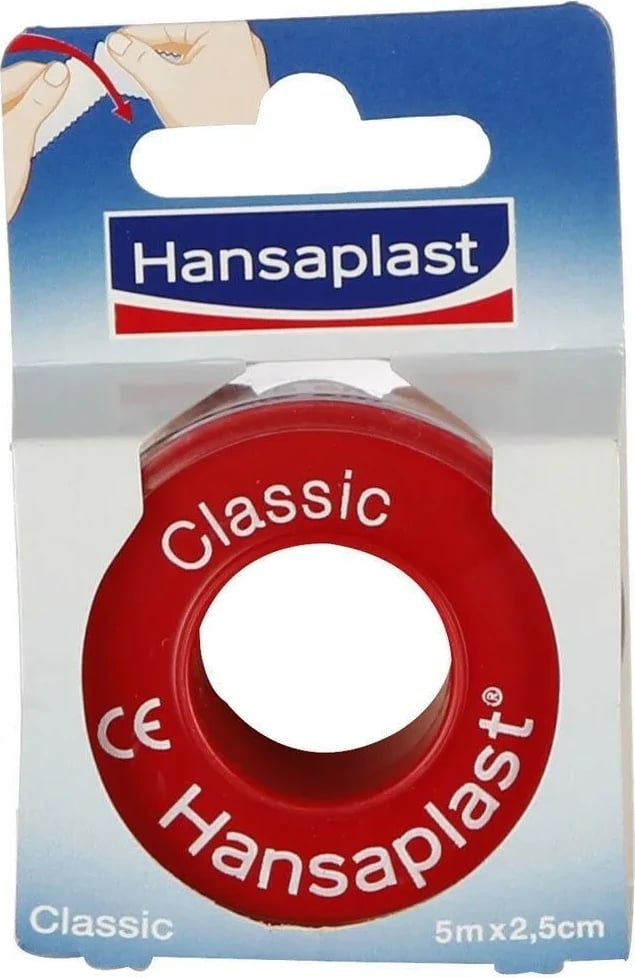 Shirit ngjitës klasik Hansaplast 5m x 2.5cm 1 copë