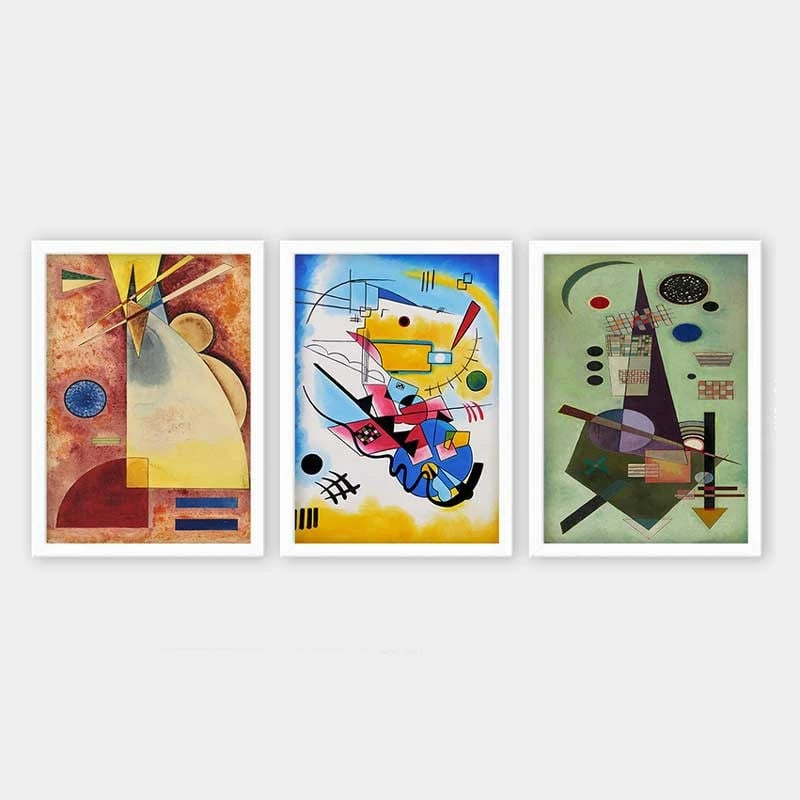 Pikturë dekorative me kornizë (3 copë), Wallity, 3BC_UN14832_3545