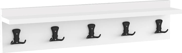 Varëse muri melamine, ngjyrë e bardhë, 100x9x9cm