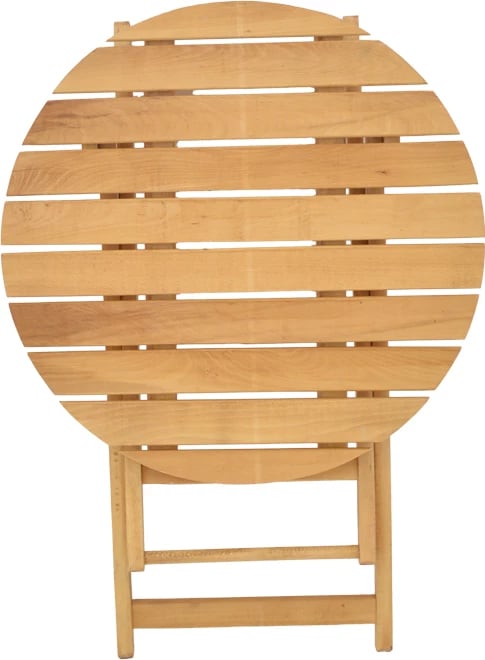 Tavolinë Letna dru ahu solid, ngjyrë natyrale, D60x75cm