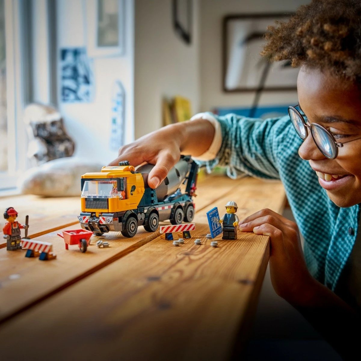 Set lodrash ndërtimi LEGO City 60478 mikser betoni, 371 pjesë, 7+ vjeç