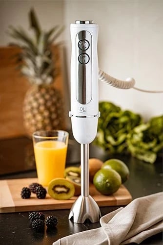 Blender dore Adler AD, 1500W, çelik inox, i bardhë