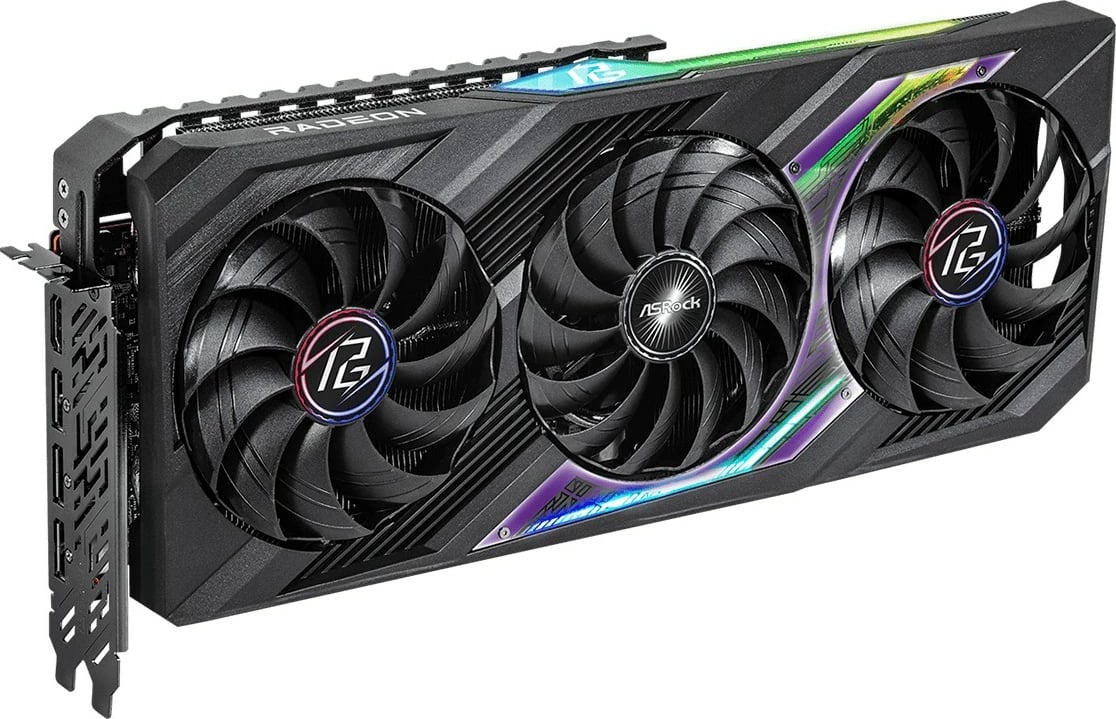Kartelë grafike ASRock Phantom Gaming Radeon RX 7800 XT OC, 16 GB, GDDR6, PCI Express x16 4.0, e zezë