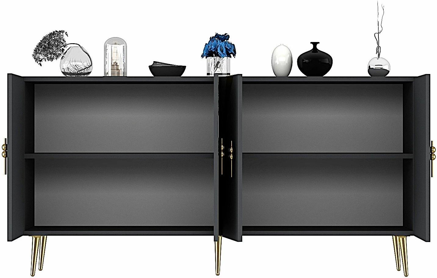 Konsol Skye Decor, anthracite dhe ari, KB150