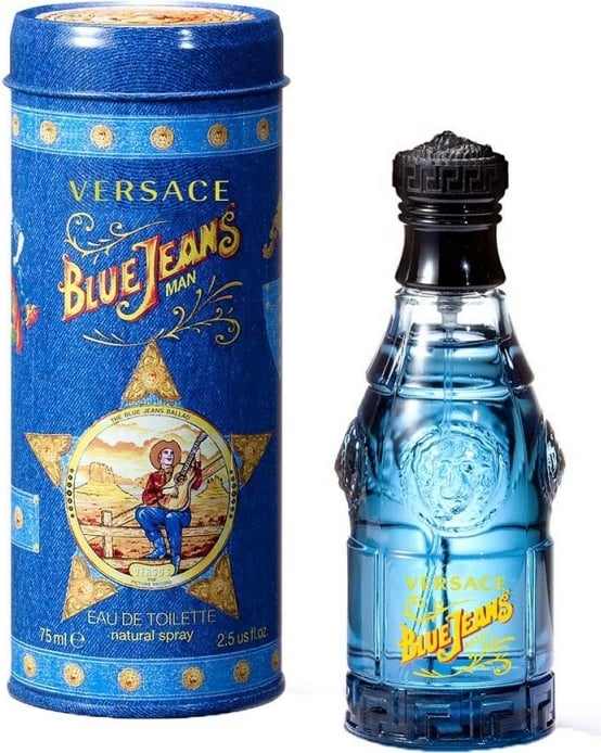 Eau De Toilette Versace Blue Jeans Man, 75 ml