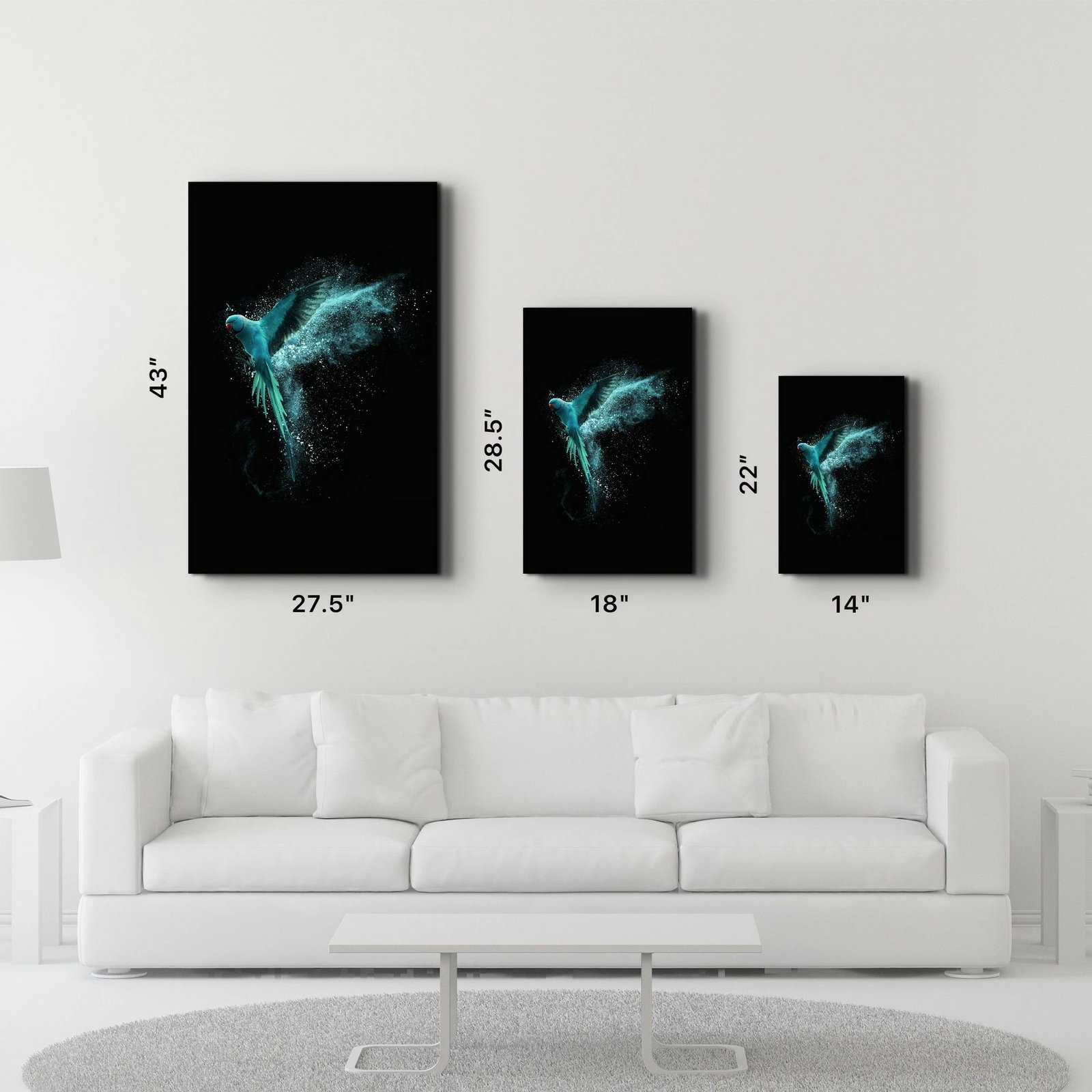 Pikturë dekorative prej xhami të temperuar, Wallity CAM-5085, 46x72cm