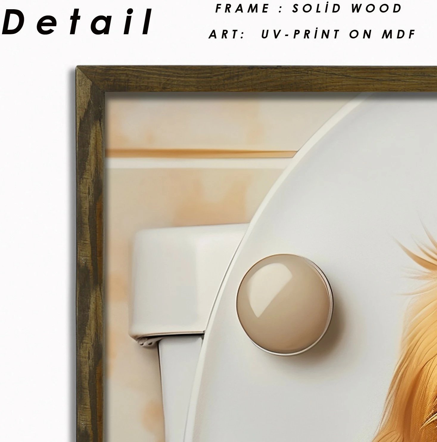 Pikturë dekorative me kornizë MDF, shumëngjyrëshe, Wallity, AI007