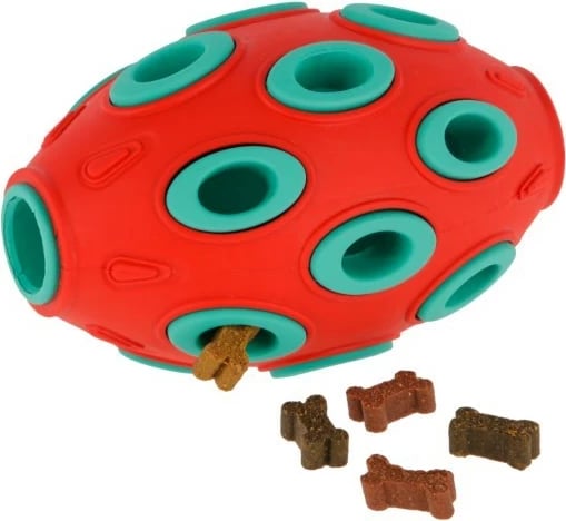 Lodër qeni KERBL Rugby ToyFastic, 12cm, e gjelbër
