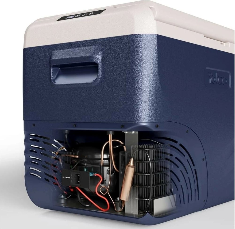 Frigorifer turistik Yolco NX 40 BT, 37L, Bluetooth, ngjyrë kaltër