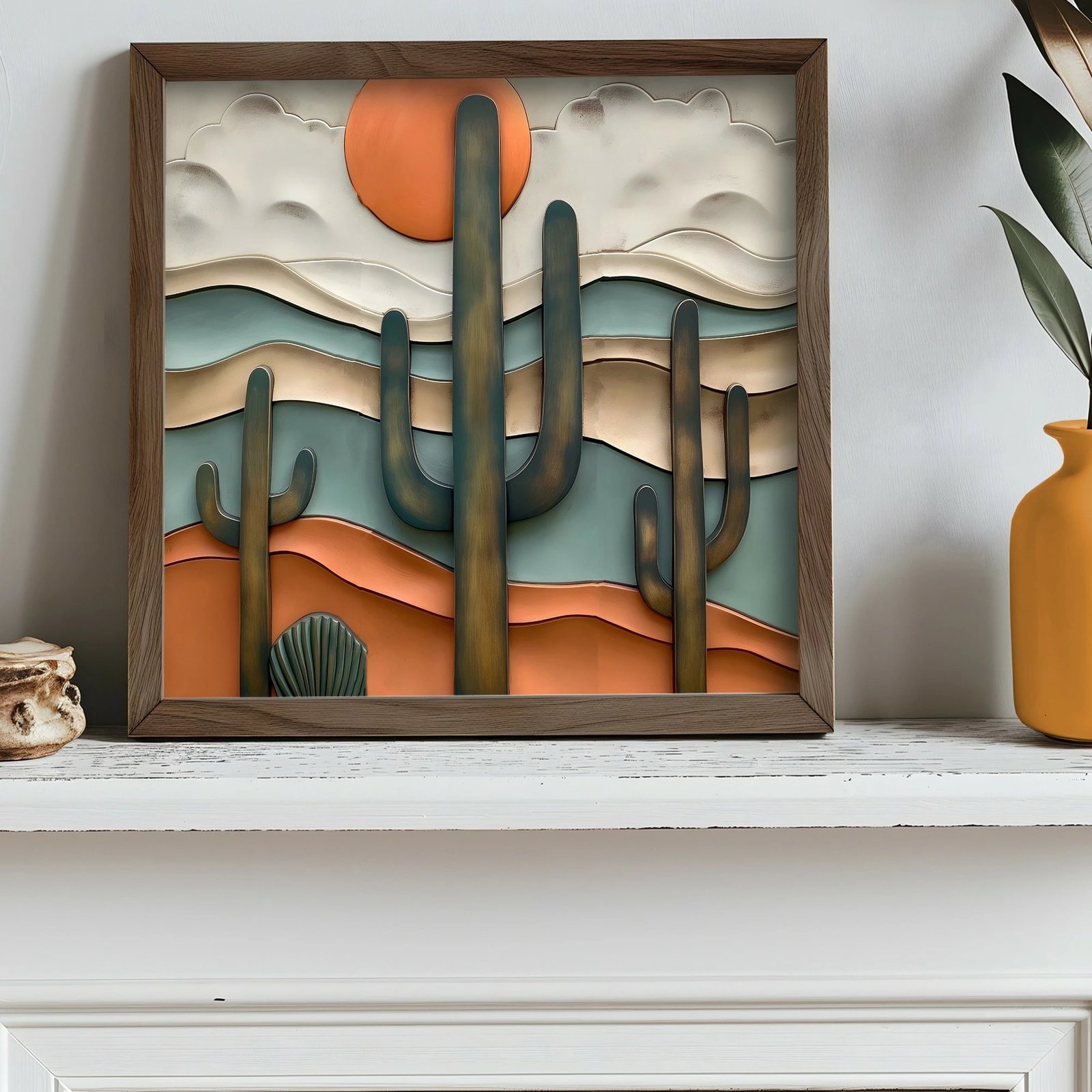 Pikturë dekorative me kornizë MDF, Wallity, AI083, shumëngjyrëshe, 50x50x3.5cm