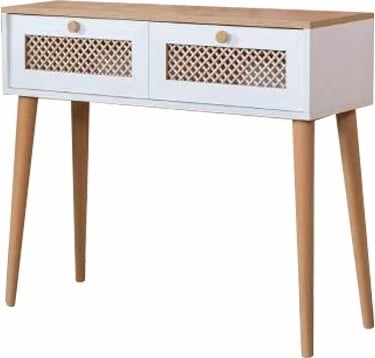 Komodë Skye Decor, ngjyrë e bardhë dhe lis, Goose