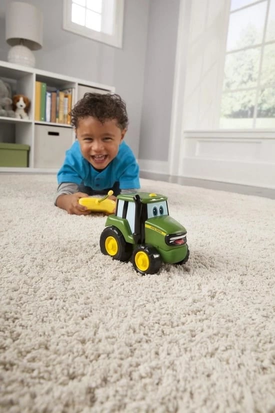 Traktor RC Tomy John Deere Johnny, Elektrik, 1:32, Gjelbër