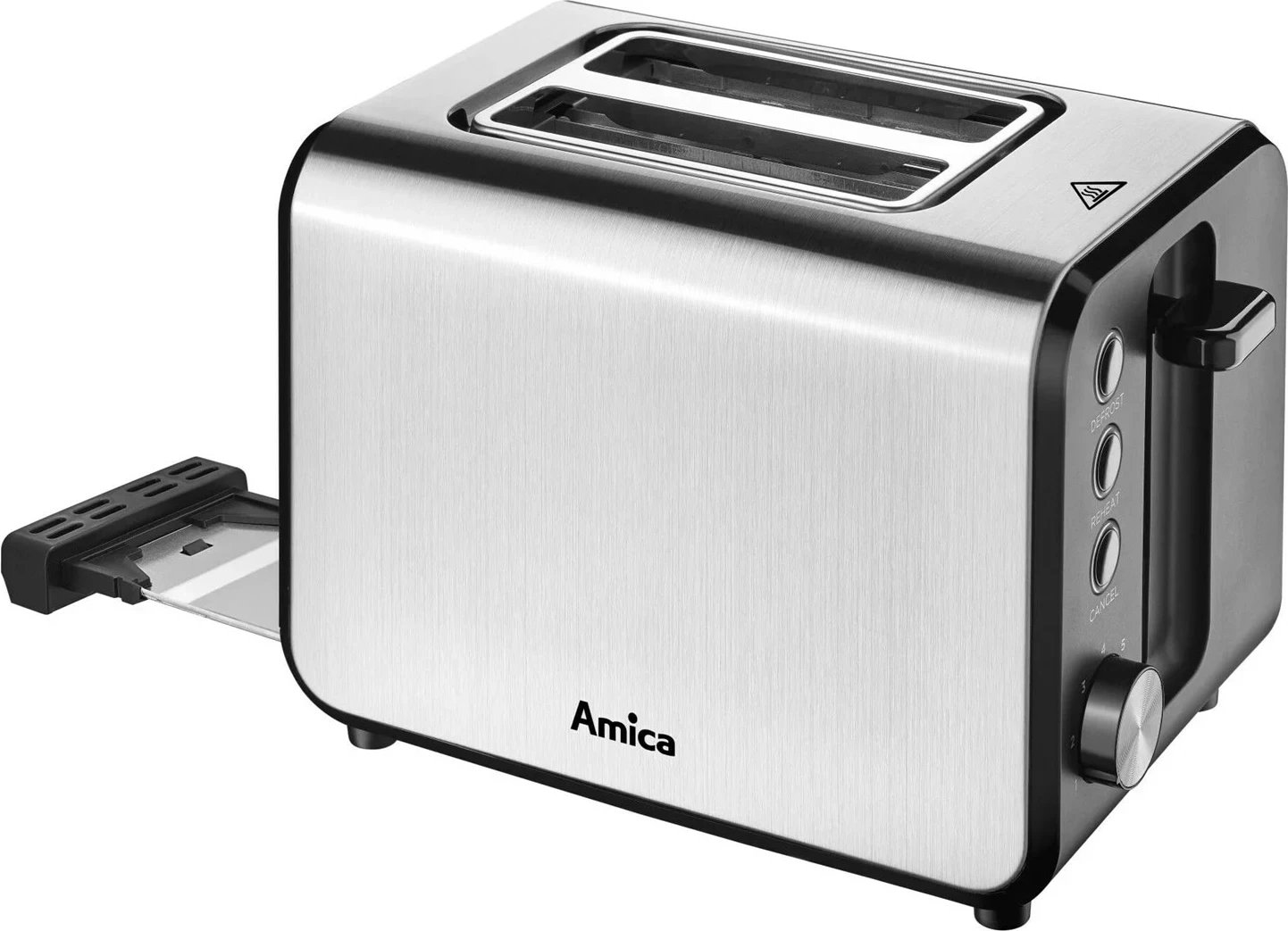 Toster Amica TM 3030 Inox, 2 feta, Argjend