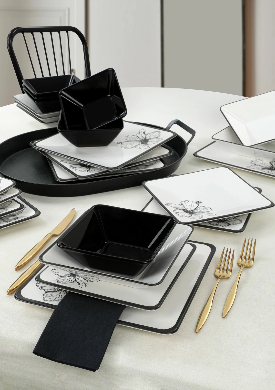 Set enësh darke qeramike, 24 copë, Hermia Concept, TY032124FM80AD03M00MAOV101