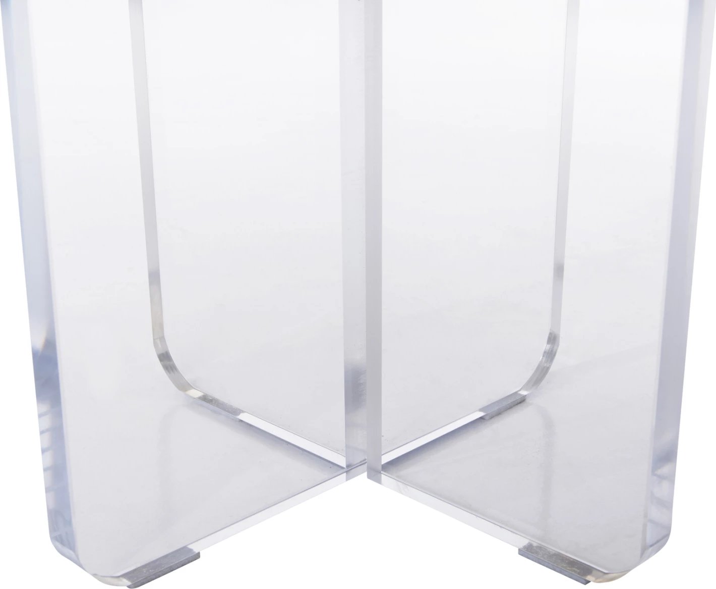 Tavolinë kafeje akrilon, ngjyrë mermeri të bardhë, FH9779.01, Φ40x41H cm