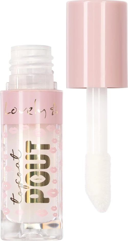 Top coat për buzë Lovely Pout Lip Plumping Top Coat 01 për femra, 3g