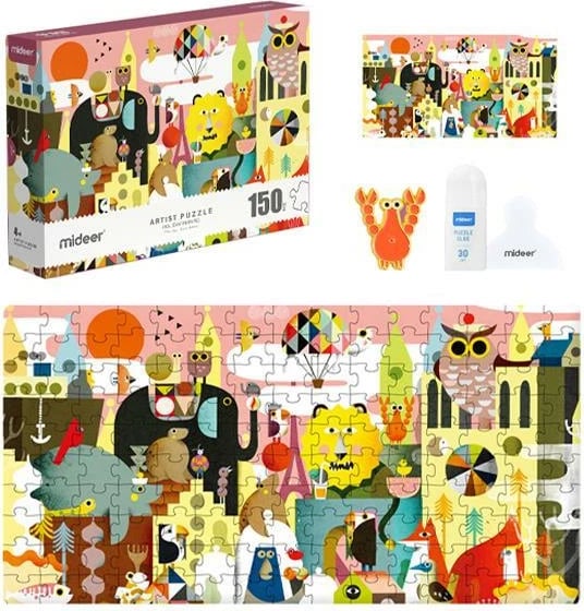Puzzle Mideer Artist Holidays in Paris 150 pjesë me pin