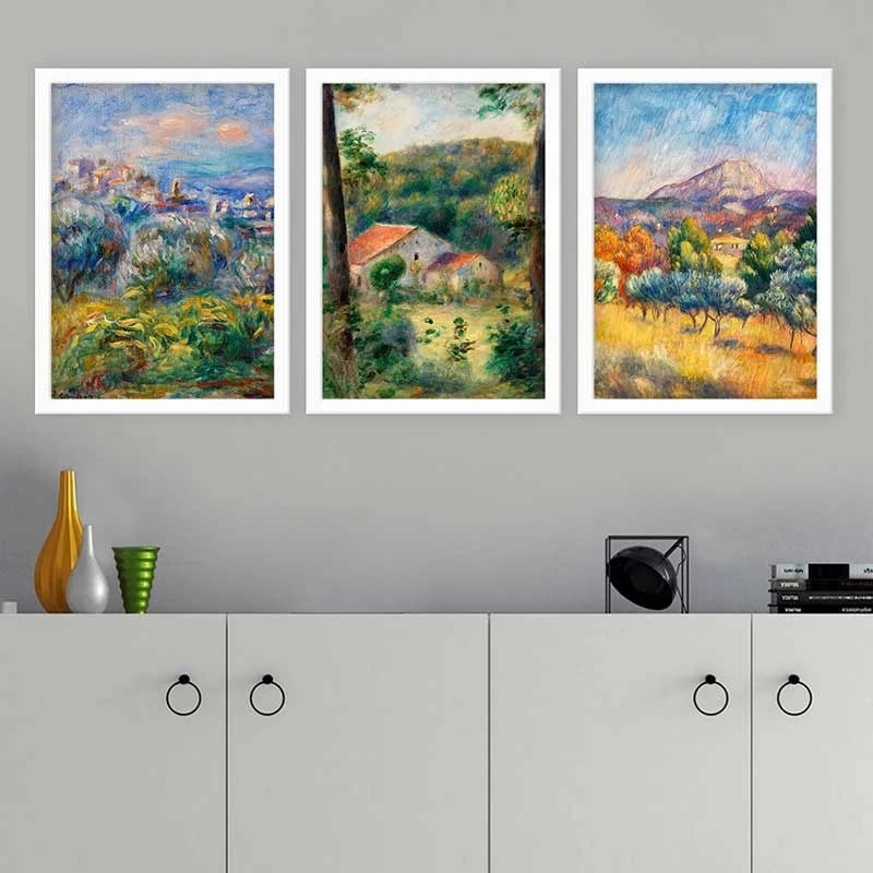 Pikturë dekorative me kornizë (3 copë), Wallity, 3BC_UN894988_3545