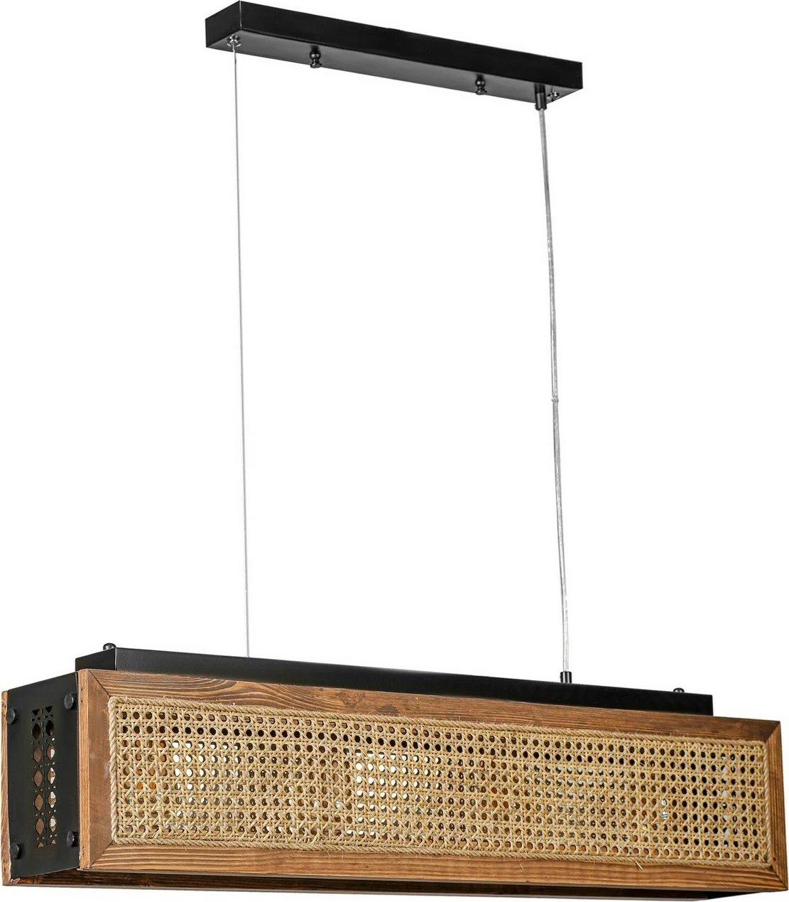 Llambë tavani Opviq, dru i pishës, kapak ratan, 8700-9