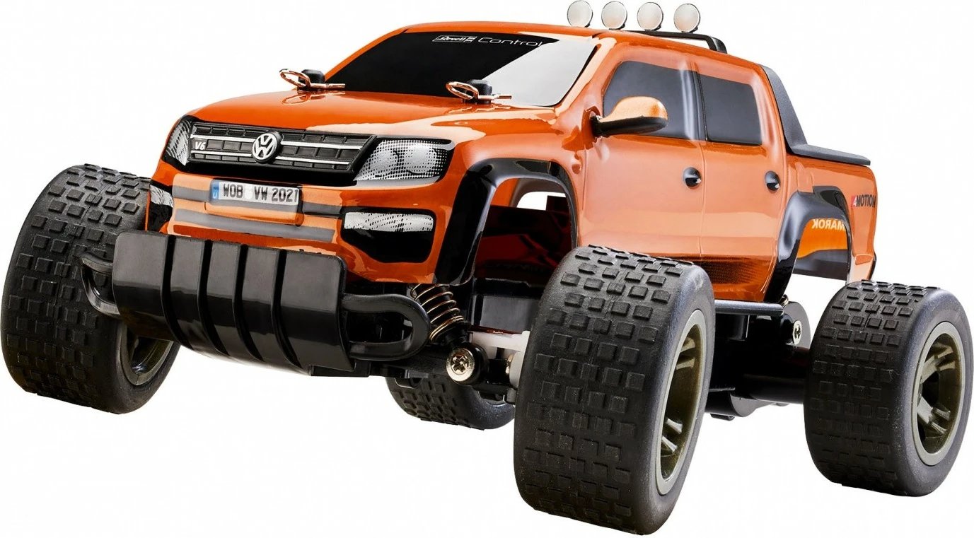 Veture me telekomandë Revell RC VW Amarok, 1:18, Portokalli e zezë