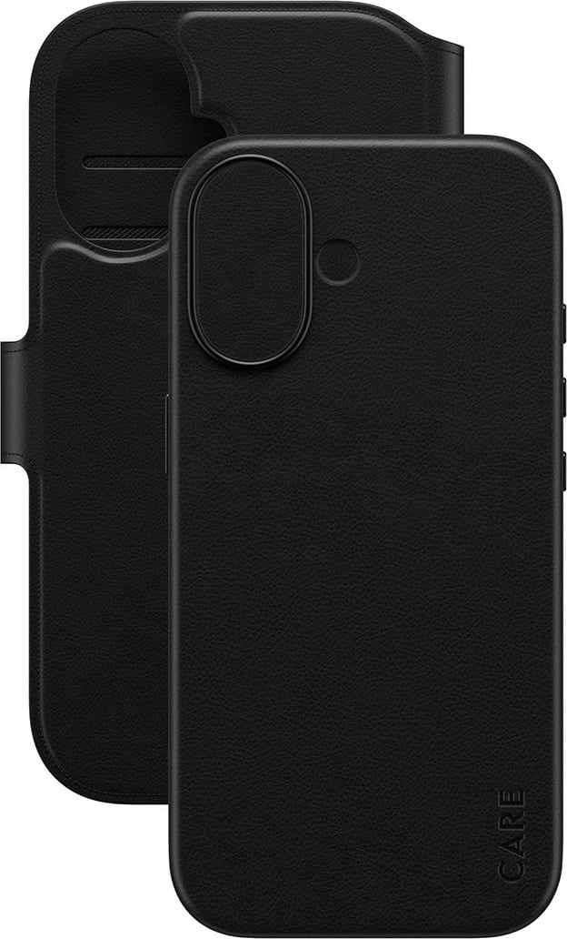 Mbështjellës PanzerGlass CARE Feature Case Tango 2in1 Wallet MagSafe për iPhone 17, i zi