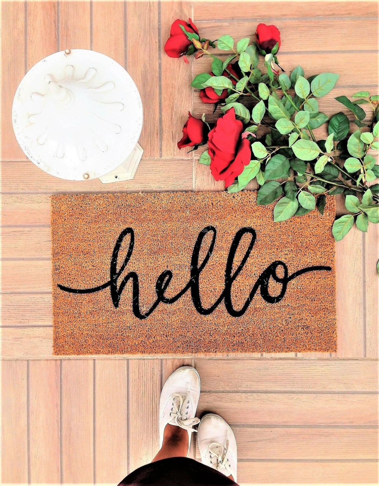 Shilte hyrëse Coco, dizajn Aberto, ngjyrë kafe dhe e zezë, 'hello', 70x40cm