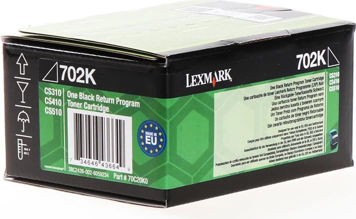 Toner, Lexmark 702K 70C20K0 1000 faqe, i zi