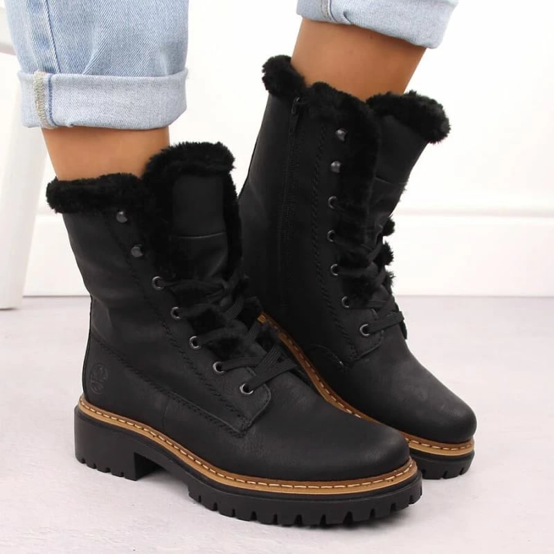 Çizme femra Rieker, të zeza