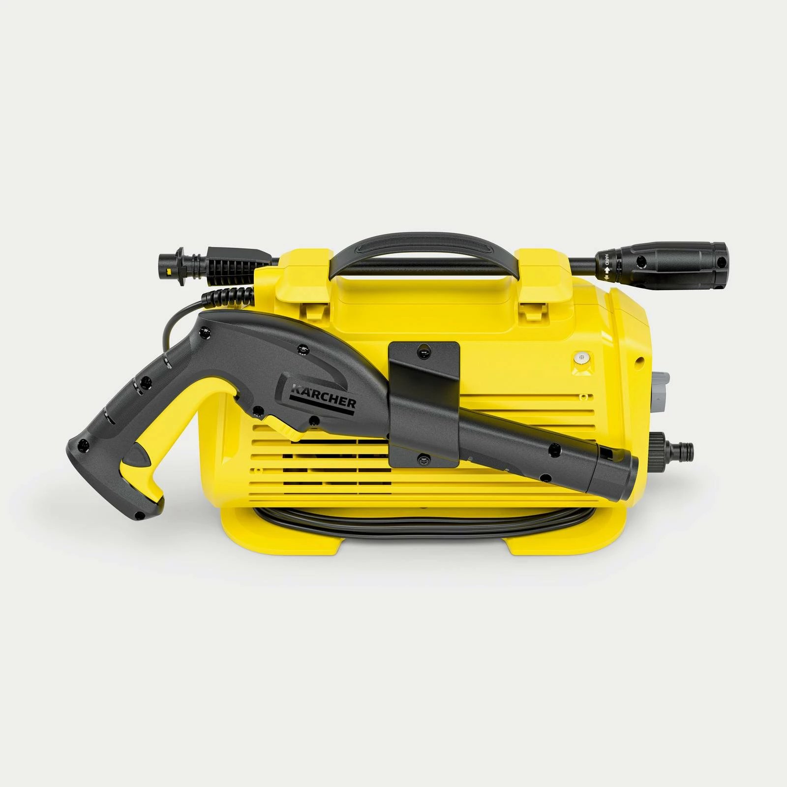 Pastrues me presion i lartë, Karcher, K 2 Premium Horizontal (1.600-933.0), 110 bar, 360 l/h, 1.4 kW, zorrë 5 m, e verdhë