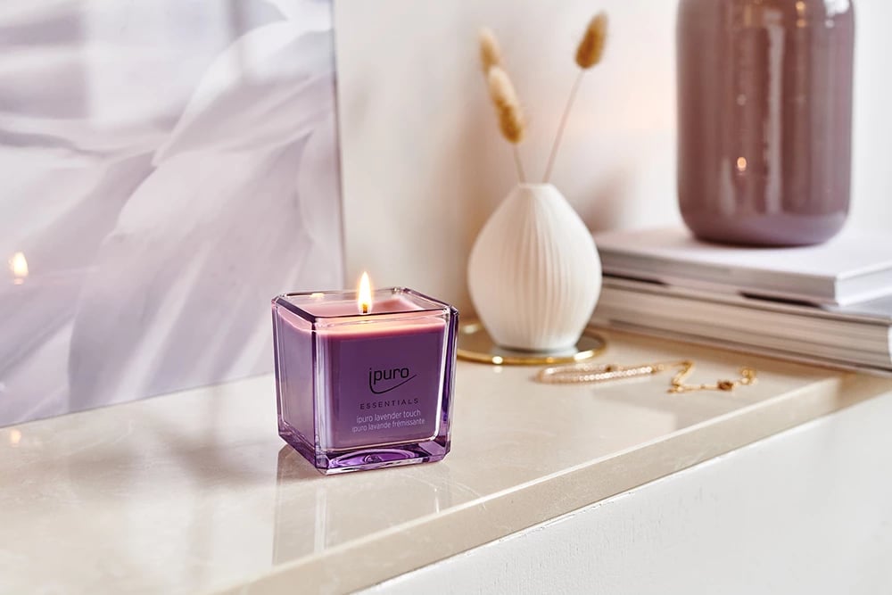 Qiri aromatik levandë IPURO ESSENTIALS, 125gr, 7x7x7cm