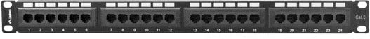 Panel patch Lanberg PPU6-1024-B, 1U, i zi