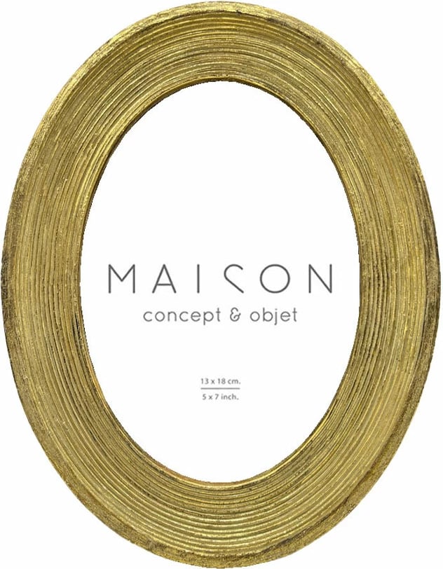 Kornizë foto Valens, ngjyrë ari, polirezina, xham, 18x2x23cm