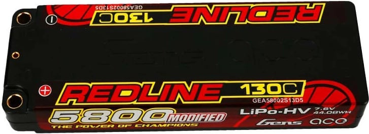Akumulator Gens ace Redline Series 5800mAh 7.6V 130C HardCase LiPo